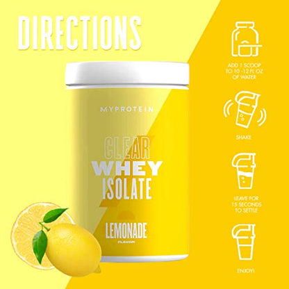 Myprotein® - Clear Whey Isolate - Whey Protein Powder - Naturally Flavored Drink Mix