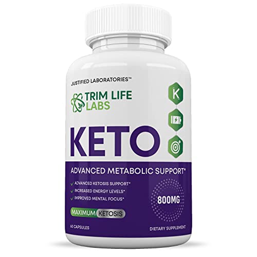 (5 Pack) Trim Life Labs Keto Pills Includes Apple Cider Vinegar Patented goBHB® Exogenou