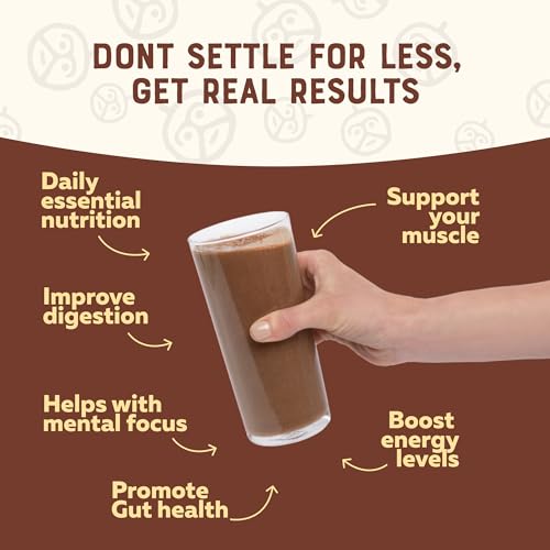 WitiWiti Vegan Meal Replacement, Chocolate - Plant Based Protein Powder 23g