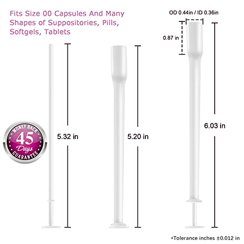 Nieteyrue 20-Packs Suppository Applicators for Women, Disposable, Individually Wrapped