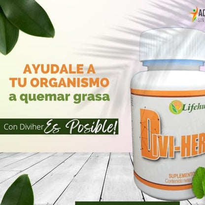 divi-her dietary (2 pack) divi her 65 supplement divi her 60 gr divi her