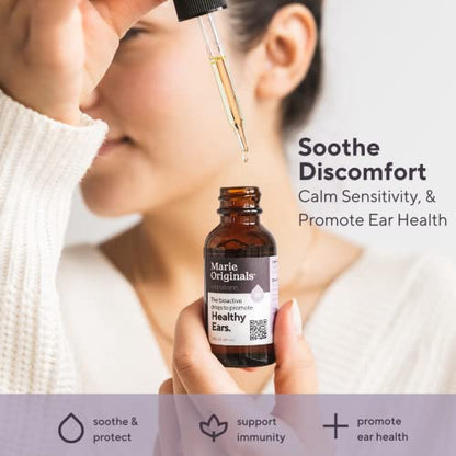 Organic Ear Oil for Earache Irritation, All Natural Eardrops for Infection