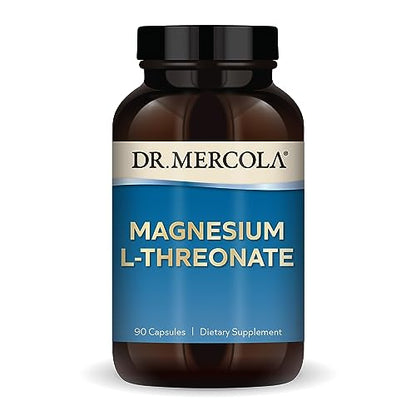 Dr. Mercola Magnesium L-Threonate, 30 Servings (90 Capsules), Dietary Supplement