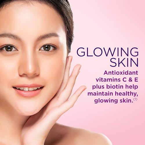 Nature's Bounty Optimal Solutions Hair, Skin and Nails Gummies with Biotin, 25000 mcg