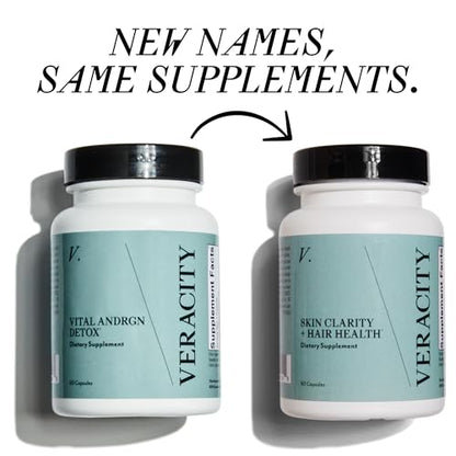 VERACITY SELFCARE Androgen Detox Fatigue Ease, Hair Growth Supplement, Hormone Balance