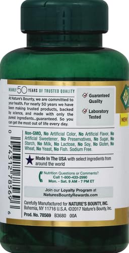 Nature's Bounty Activated Charcoal 260 mg, 100 Capsules, Dietary Supplement to Support