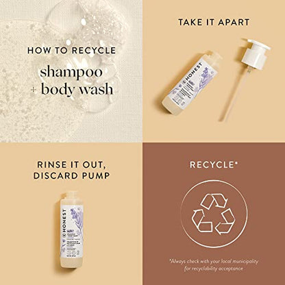 The Honest Company 2-in-1 Cleansing Shampoo + Body Wash | Gentle for Baby | Naturally