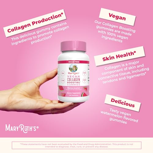 MaryRuth Organics Vegan Collagen for Women & Men, Collagen Boosting Gummies
