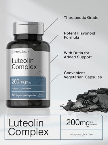 Luteolin Complex with Rutin | 50 Capsules | Vegetarian, Non-GMO & Gluten Free Flavonoid