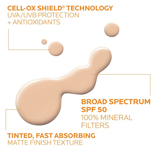 La Roche-Posay Anthelios Tinted Sunscreen SPF 50, Ultra-Light Fluid Broad Spectrum