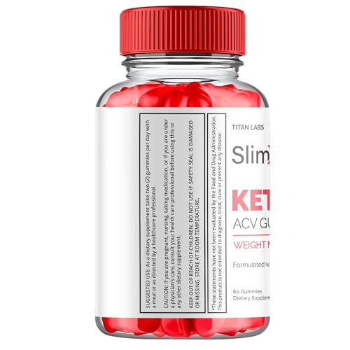 (2 Pack) SlimX Keto ACV Gummies, SlimX Keto ACV Advanced Weight Loss 1000MG Apple