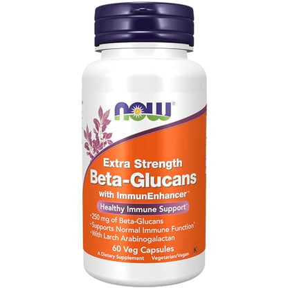 NOW Supplements, Beta-Glucans with ImmunEnhancer with Larch Arabinogalactan