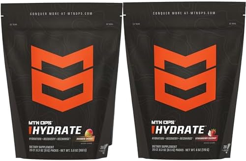 MTN OPS Hydrate Rainbow Sherbet + Strawberry Coconut Bundle