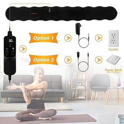 Streamlet Red Light Therapy Belt, 120 LED Combo 660nm 850nm Wearable Red Light Therapy
