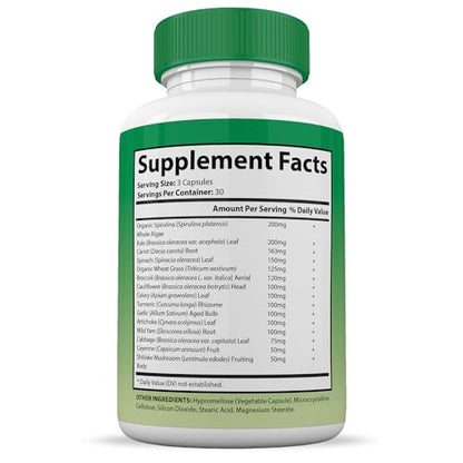 (Set of 2) Vital Fruits and Veggies Supplement Red & Green Superfoods Whole Food