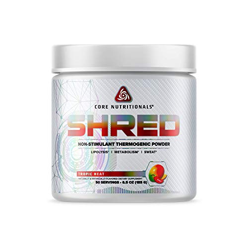 Core Nutritionals Platinum Shred Non-Stimulant, Fat Burning, Thermogenic Powder with 1G 