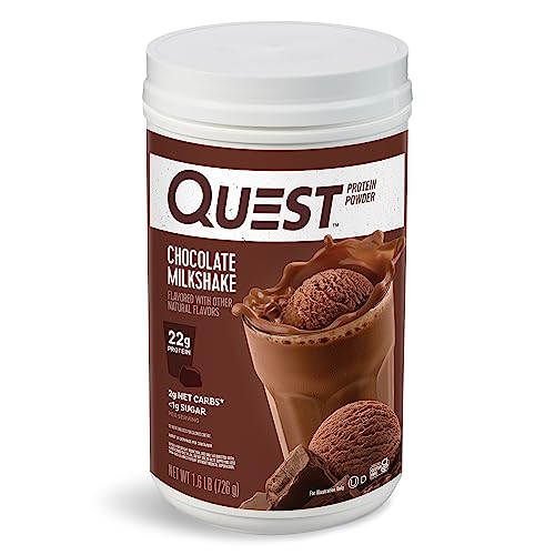 st Nutrition Chocolate Milkshake Protein Powder, 22g Protein, 2g Net Carbs, 1g Sugar