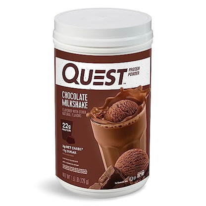 st Nutrition Chocolate Milkshake Protein Powder, 22g Protein, 2g Net Carbs, 1g Sugar
