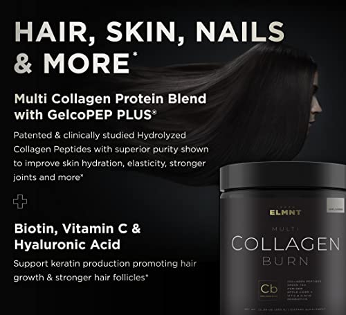 Super Collagen Burn - Premium Collagen Powder for Women Weight & Beauty w. Apple C Vinegar