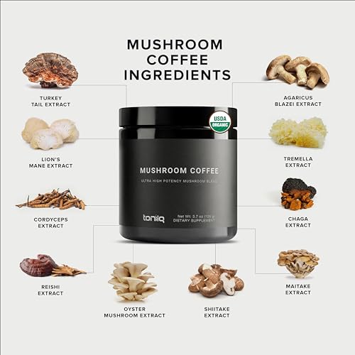 Ultra Concentrated Organic Mushroom Coffee 3,500mg 10:1 Extract - Colombian Sourced