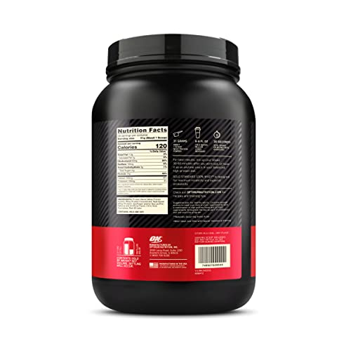Optimum Nutrition Gold Standard 100% Whey Protein Powder, Delicious Strawberry