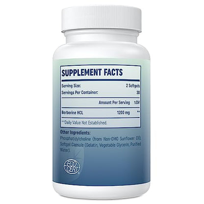 Sahha Advanced Liposomal Berberine 1200mg - Maximized Absorption for Optimal Results