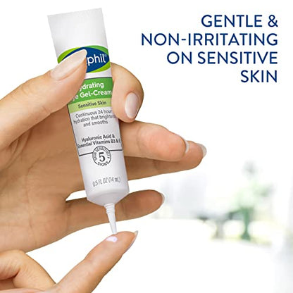 Cetaphil Hydrating Eye Gel-Cream, With Hyaluronic Acid, 0.5 fl oz, Brightens and Smooths