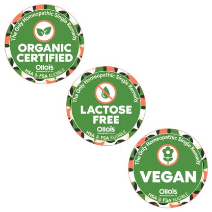 OLLOIS Allium Cepa 200ck Organic & Lactose-Free Homeopathic Medicine, 80 Pellets (Pack of 1)