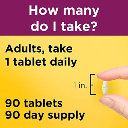 Nature Made Multivitamin For Her 50+ with No Iron, Womens Multivitamin for Daily Nutrition