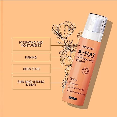 Pulchra B Flat Belly Firming Cream, Skin Tightening Cream for Cellulite, Firming and Tightening