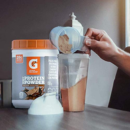Gatorade Whey Protein Powder, Chocolate, 22.4 Ounce (20 servings per canister