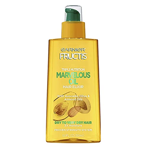 Garnier Fructis Triple Nutrition Marvelous Oil Hair Elixir, 5.0 Fl Oz, 1 Count 