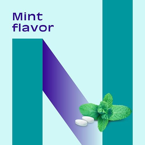 Nicorette 4 mg Mini Nicotine Lozenges to Quit Smoking - Mint Flavored Stop