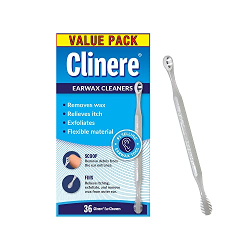 Clinere® Ear Cleaners Club Value Pack, 36 Count Earwax Remover Tool Safely and Gently 