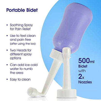 Medcosa Female Ice Pack and Perineal Bottle Set | Reusable Perineal Cold Packs & Portable Bidet Spray BottleMedcosa Female Ice Pack and Perineal Bottle Set | Reusable Perineal Cold Packs & Portable Bidet Spray Bottle