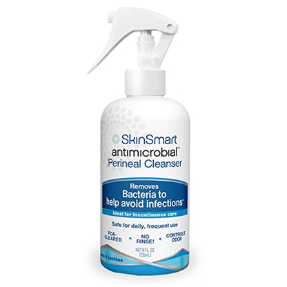 SkinSmart Antimicrobial Perineal Cleanser, Ideal for Incontinence Care