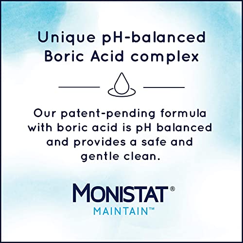 Monistat Boric Acid Feminine Cleanser, Fragrance Free Feminine Wash, 10 Fl