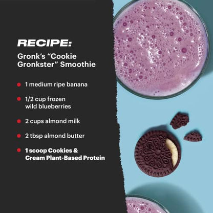 TB12 Plant Based Protein Powder by Tom Brady, 24g of Vegan Pea Protein, Low Sugar