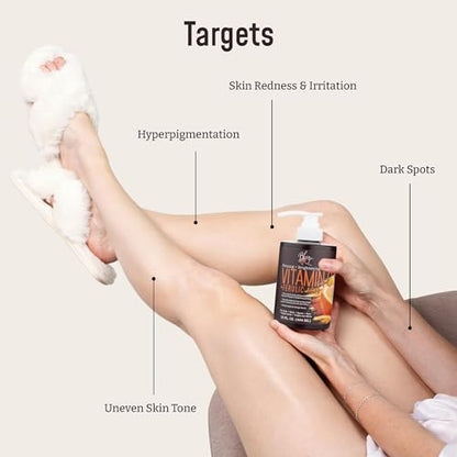 BLOOM Vitamin C Cream + Collagen Cream Body Lotion & Face Moisturizer 2PC Skincare