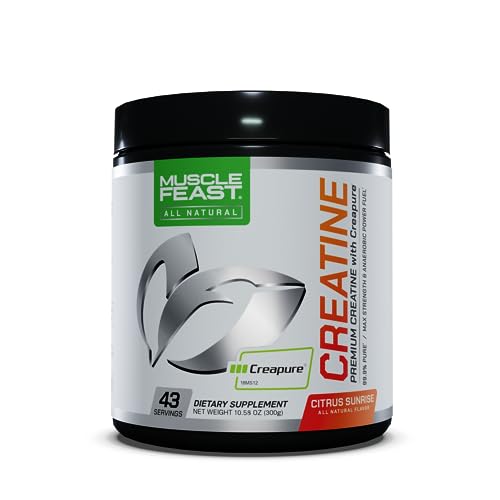 Muscle Feast Creapure Creatine Monohydrate Powder, Vegan Keto Gluten-Free, All Natural