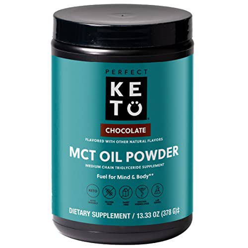 Perfect Keto MCT Oil Powder, Medium Chain Triglycerides, Ketogenic Non-Dairy Coffee 