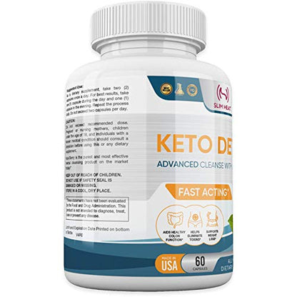 Advanced Keto Colon Cleanser & Detox for Weight Loss - Aids Healthy Colon Function