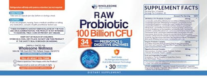 Organic Probiotics 100 Billion CFU, Dr Formulated Probiotics for Women, Probiotics