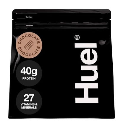 Huel Black Edition | Chocolate 40g Vegan Protein Powder | Nutritionally Complete Meal 