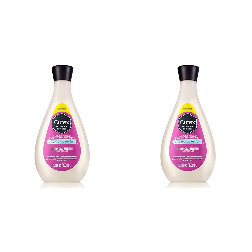 Cutex Gel Nail Polish Remover, Ultra-Powerful & Removes Glitter and Dark Colored Paints