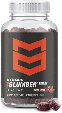 MTN OPS Slumber Gummies & Slumber Salted Caramel Bundle – Nighttime Sleep Support Gummies + Calming Hot Cocoa Drink Mix for Relaxation & Recovery