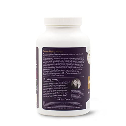 Menopause Relief Capsules by Dr. Anna Cabeca (180ct), Plant-Based Superfood Supplement with Maca Root