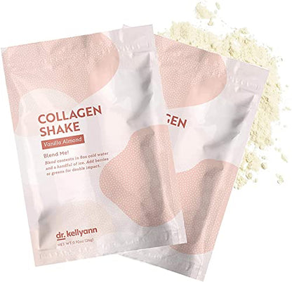Dr. Kellyann Keto Vanilla Almond Shakes - 100% Grass Fed Collagen Protein by Bone