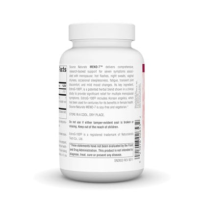 Source Naturals Meno-7, Multi-Menopause Symptom Relief* - 120 Vegetarian Capsules