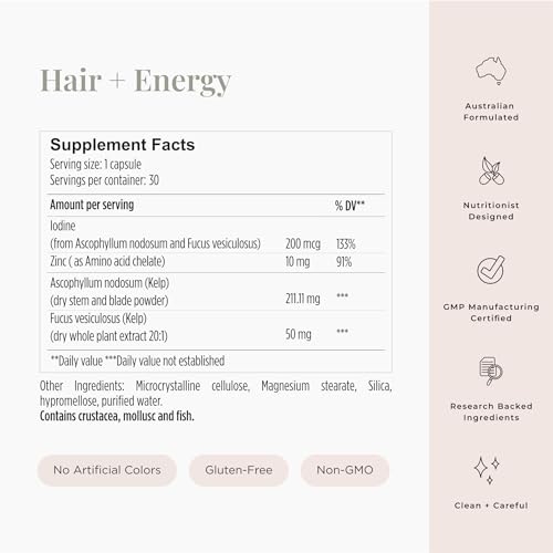 JSHealth Vitamins Hair and Energy Formula Hair Growth Vitamins | Hair Vitamins
